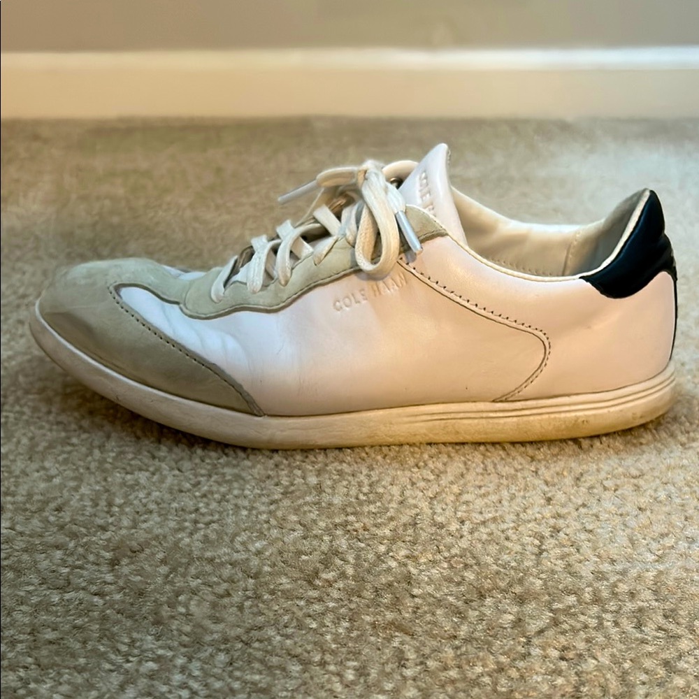 Cole Haan White and Gray Casual Sneakers